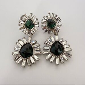 Alexis Bittar non pierced ear clips with crystals Authentic